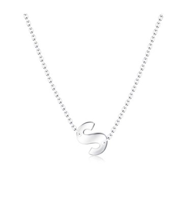 Alphabet Silver Necklace s SPE-5585